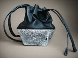 bucket leather purse