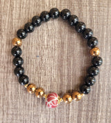 Single talavera ball bracelet