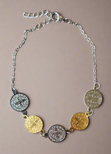 San Benito gold/silver plating bracelet