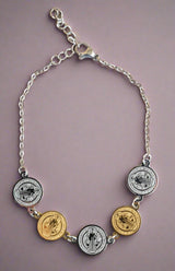 San Benito gold/silver plating bracelet