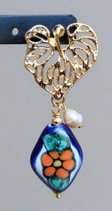 Leave Talavera earrings