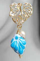 Leave Talavera earrings