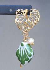 Leave Talavera earrings