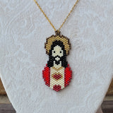 Sagrado corazon miyuki necklace