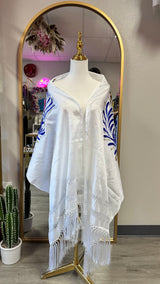 Painted rebozo (talavera/colobri)