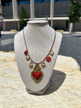 Sagrado corazón charms necklace