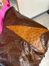 Fringe leather purse