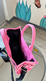 Evil eye painted tote