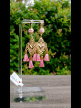 Sacred heart/tassel Talavera earrings