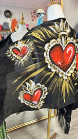 Painted rebozo (sagrado)