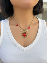 Sagrado corazón charms necklace