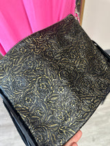 Fringe leather purse