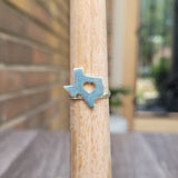 Texas heart silver 925 ring