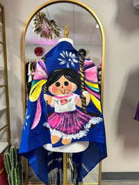 Painted rebozo (muñeca Lele)