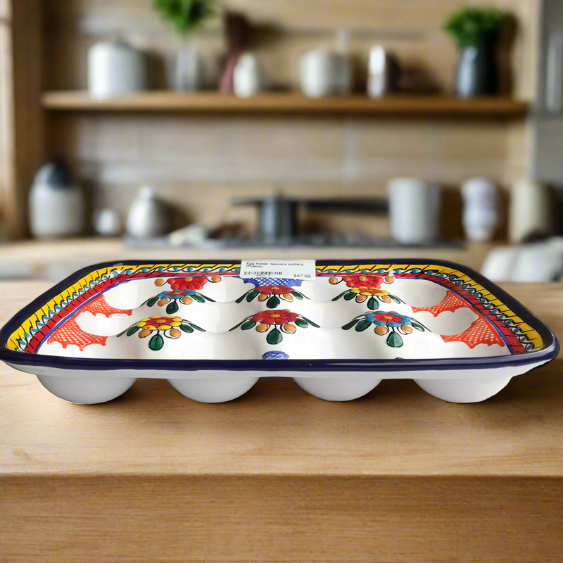 Egg holder talavera pottery