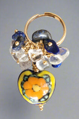 Ajustable Talavera/Agatas ring