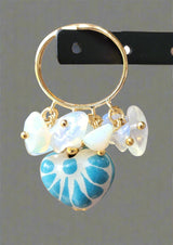 Ajustable Talavera/Agatas ring