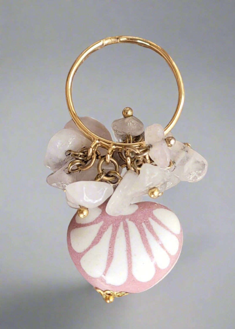 Ajustable Talavera/Agatas ring