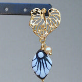 Leave  Talavera earrings