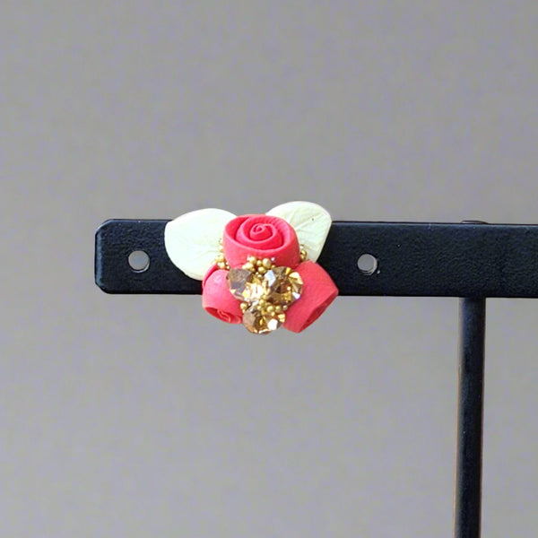 Mini roses earrings