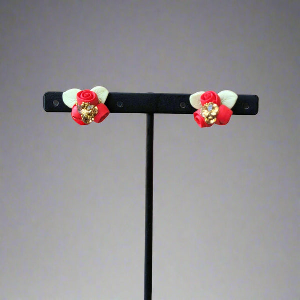 Mini roses earrings