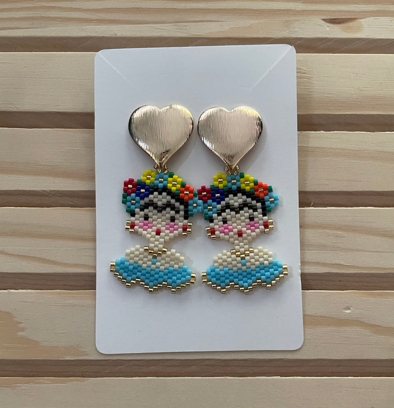 Mini Frida miyuki earrings