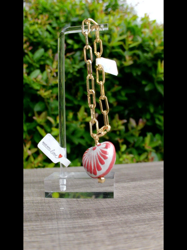 Maxi talavera heart bracelet