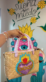 Sacred heart  palm purse