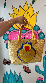 Sacred heart  palm purse