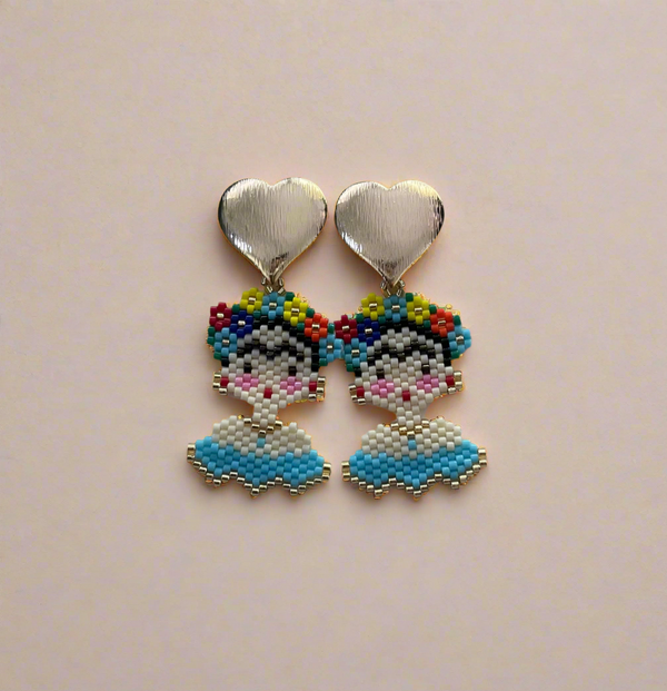 Mini Frida miyuki earrings