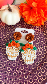 Catrina flowers earrings