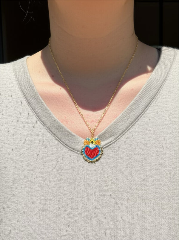 Sacred heart necklace