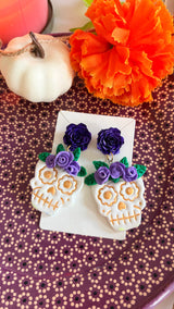 Catrina flowers earrings