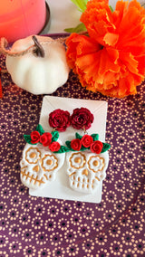 Catrina flowers earrings