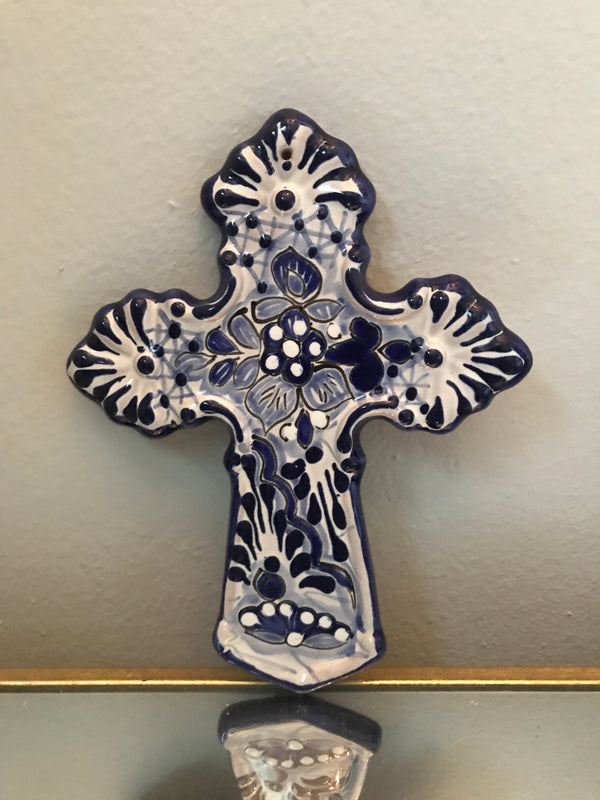 Talavera cross wall decor