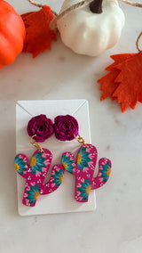 Cactus earrings
