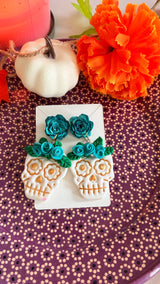 Catrina flowers earrings