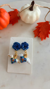 Corazón con alas earrings