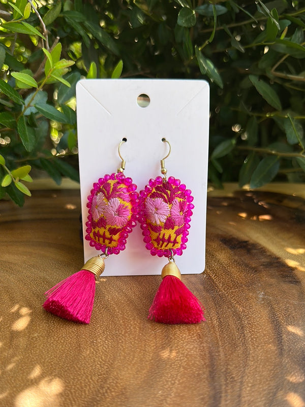 Catrina embroidered earrings