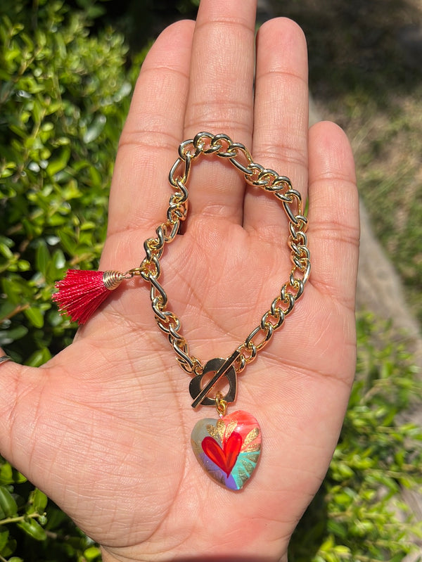 Stainless Corazón bracelet