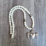 Wing heart necklace