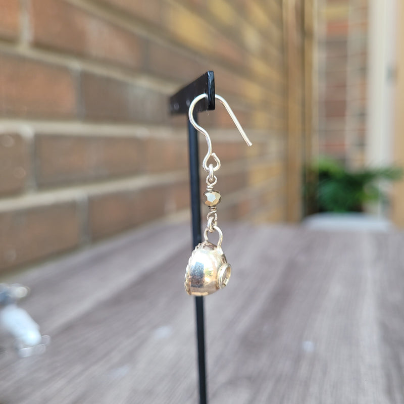 Cup of coffe 925 silver earrings