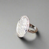 Virgen and roses (ajustale) silver 925 ring