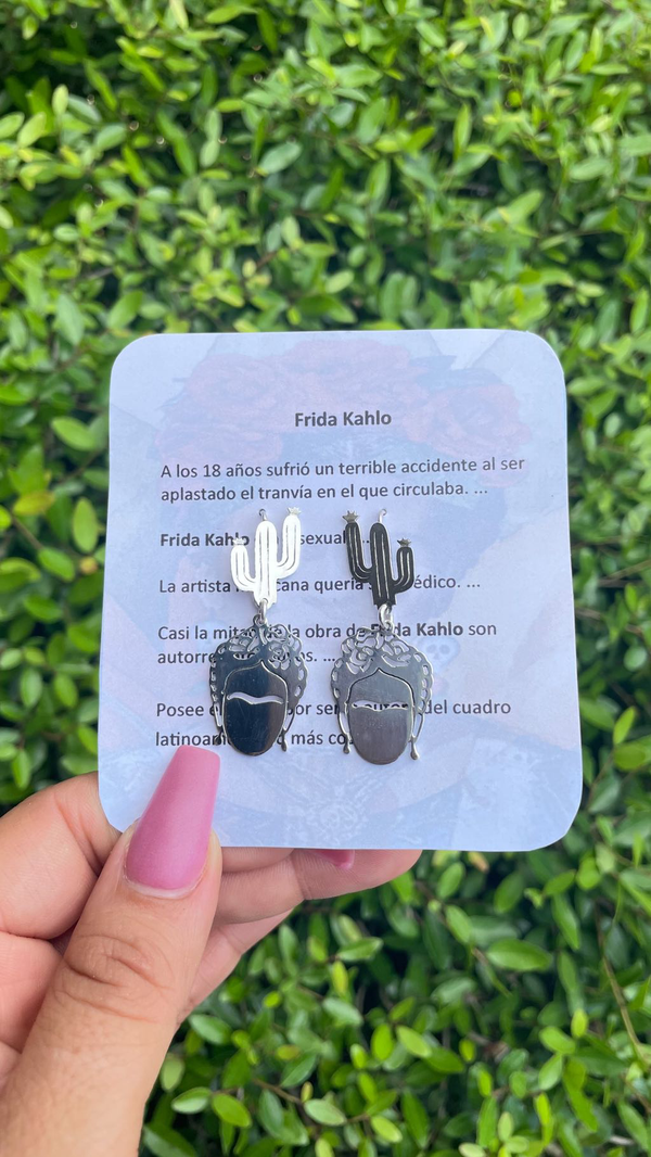 Frida/ cactus earrings
