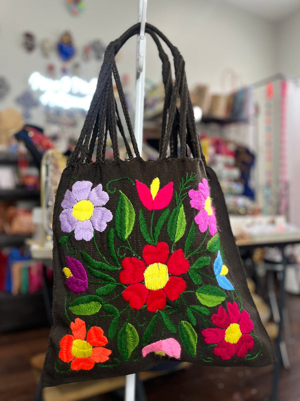 Chiapas embroidered tote