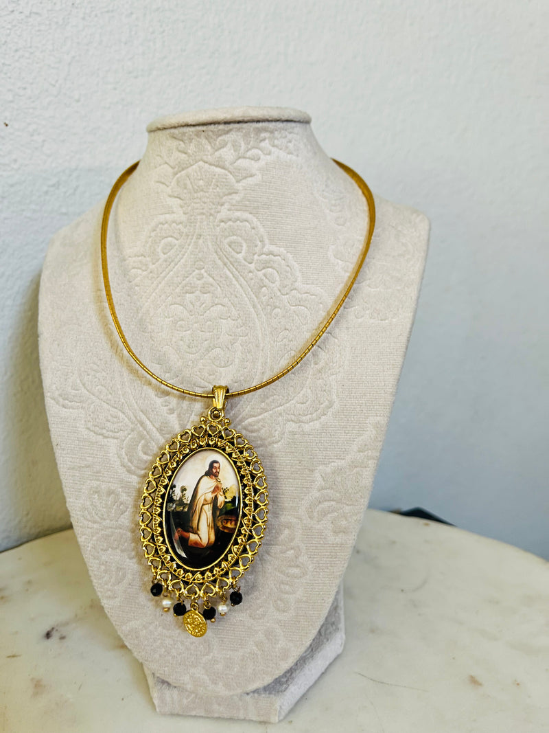 Guadalupe/Juan Diego necklace