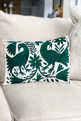 Otomi pillowcase green