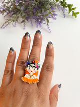 Mini Frida ring (wixarika)