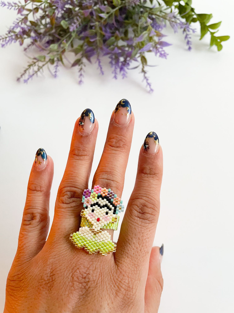 Mini Frida ring (wixarika)